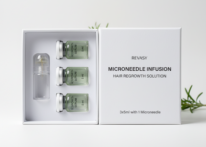REVASY INFUSE Microneedle Infusion Hair Regrowth Solution.