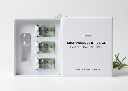 REVASY INFUSE Microneedle Infusion Hair Regrowth Solution.