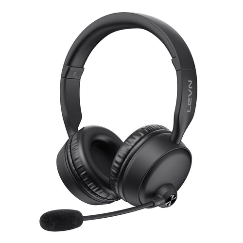 Bluetooth Headset Bluetooth Headphones with AI Noise Cancelling Microphone 60Hrs Working Time Bluetooth 5.3 Multipoint Connect Wireless Headset with Mic for Work/Phone/Call Center/Computer/PC